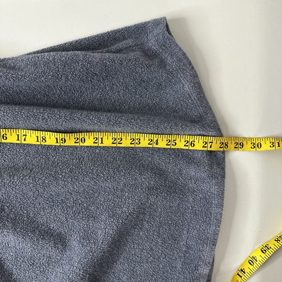 Soft Surroundings Sweatshirt Womens 1X Blue 1/4 Zip Mock Neck Terry Textured - Picture 10 of 11